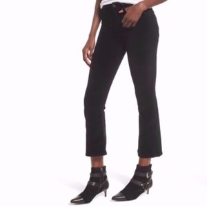 NEW Hudson Brix Velvet High Rise Crop Bootcut Pant